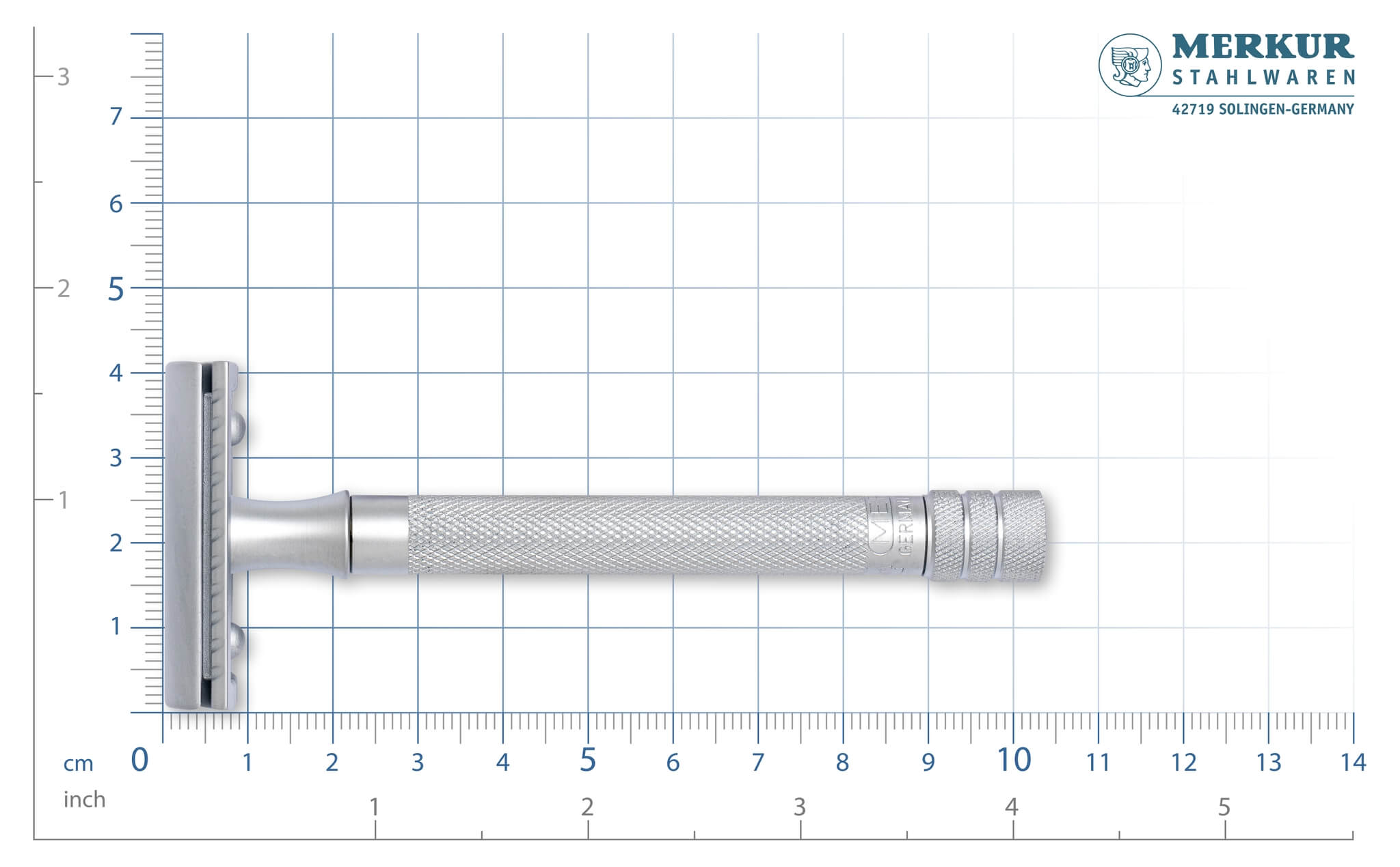 22C Safety Razor, Long, Matt