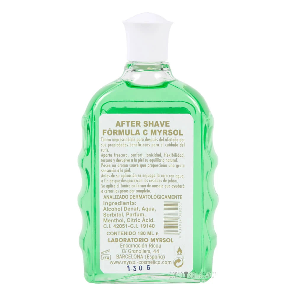 Aftershave & Face Tonic, Formula C, 180 ml.