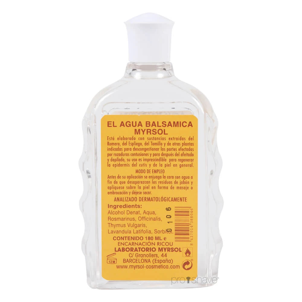 Aftershave Lotion, Agua Balsamica, 180 ml.