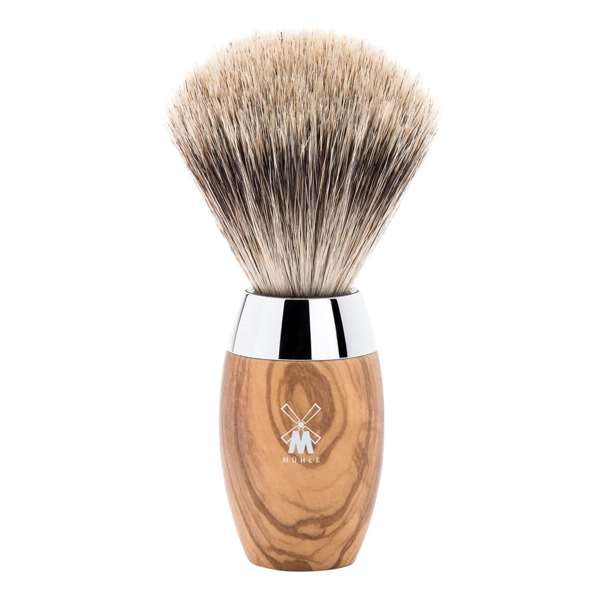 Fine Badger Shaving Brush, 21 mm, Kosmo, Olive wood
