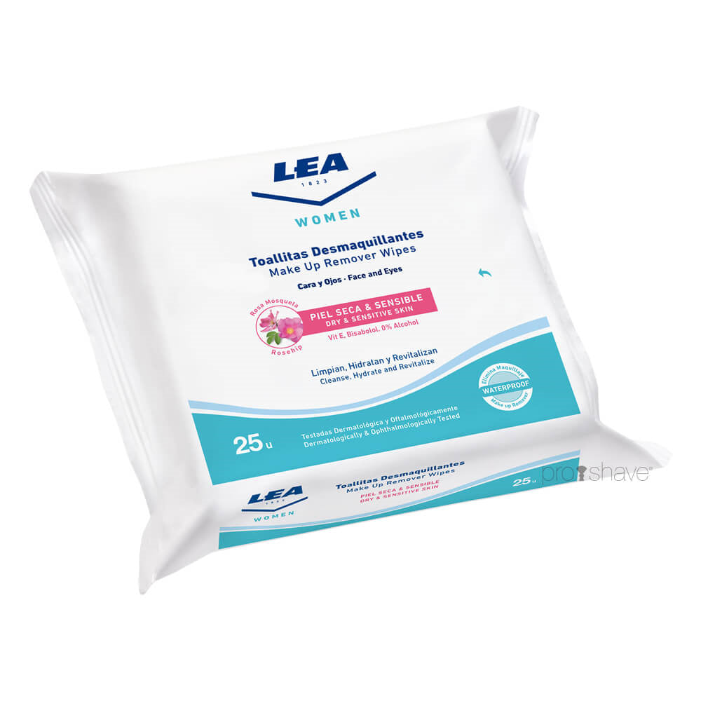 Make Up Remover Wipes Rosehip, Dry and Sensitive Skin, 25 pcs.