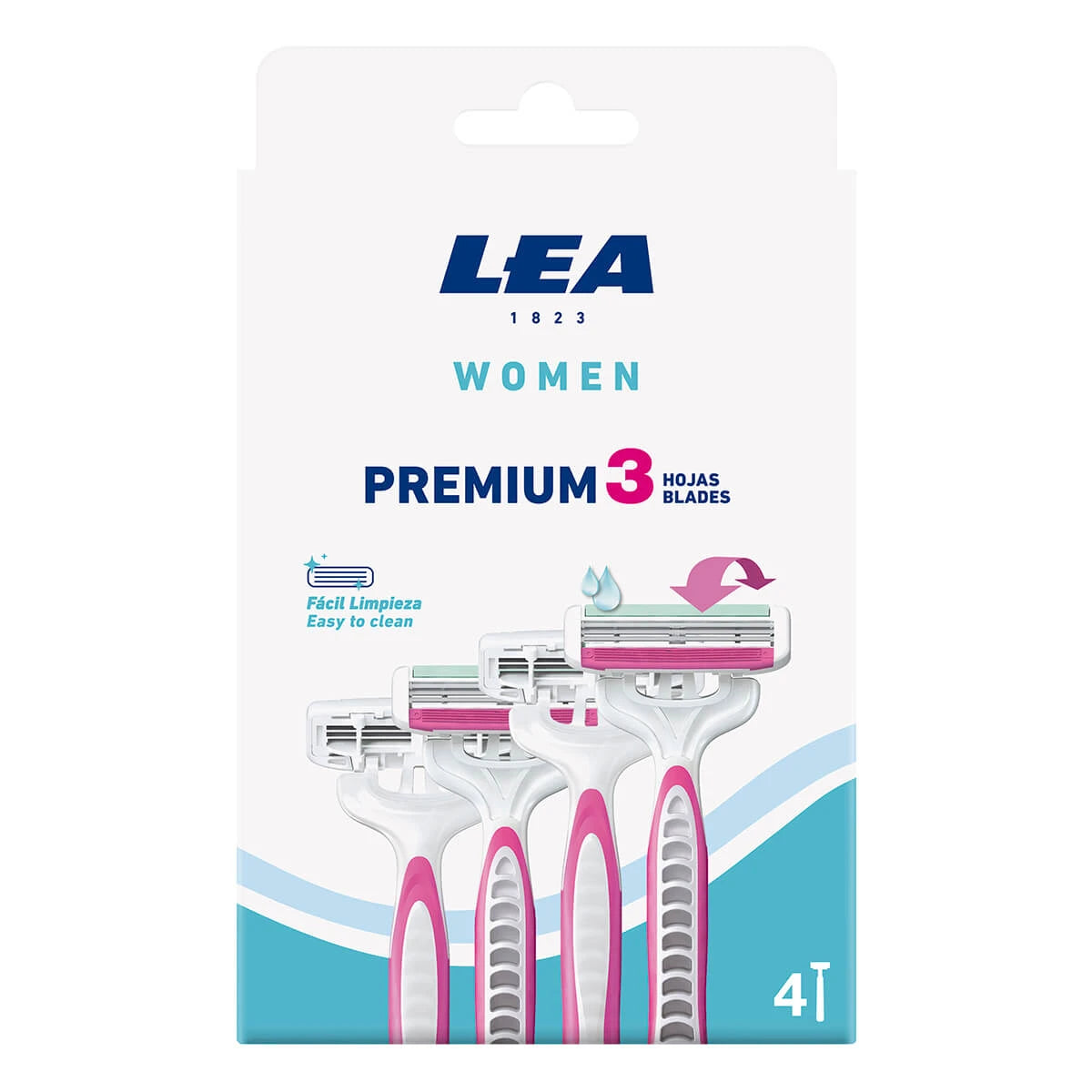 Premium 3, Disposable scraper for women, 4 pcs.