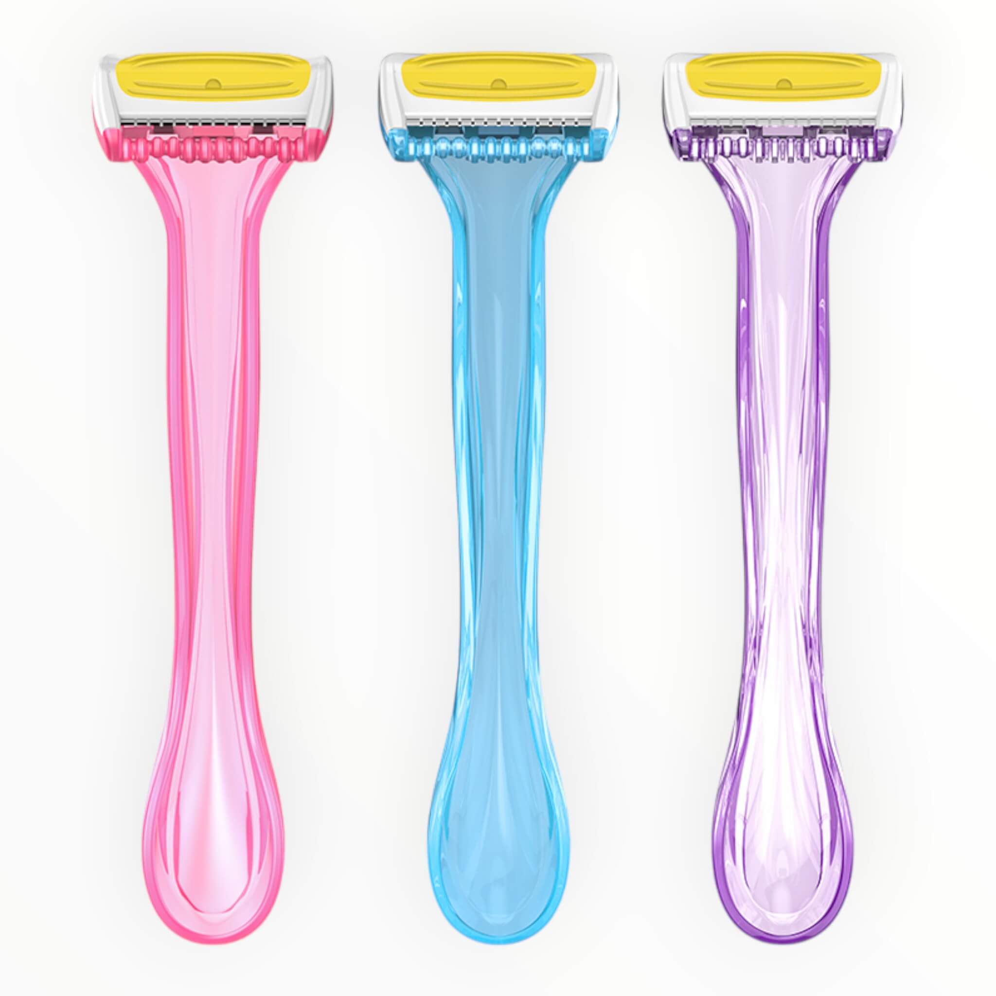 Bikini Zome, Disposable Razors for Women, 3-Pack