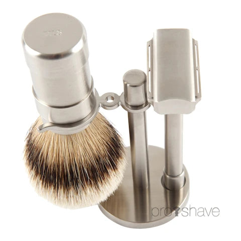 Pils Shaving Razor Holder for Shaver and brush in lichen from Pils Rasur – Proshave