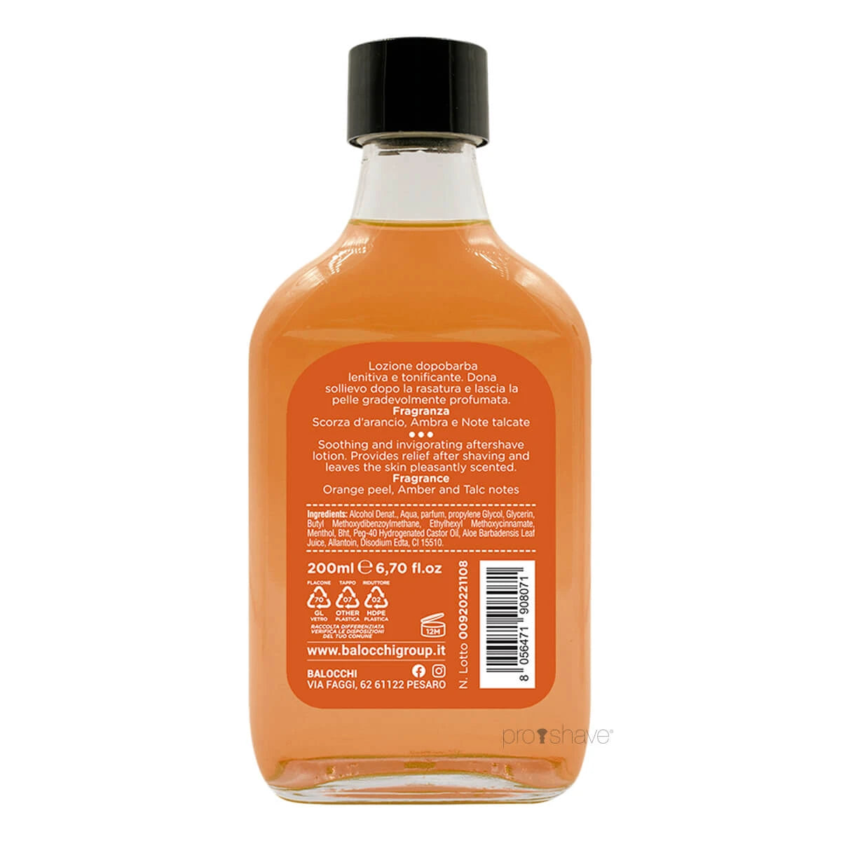 Aftershave, Vintage Orange, 200 ml.