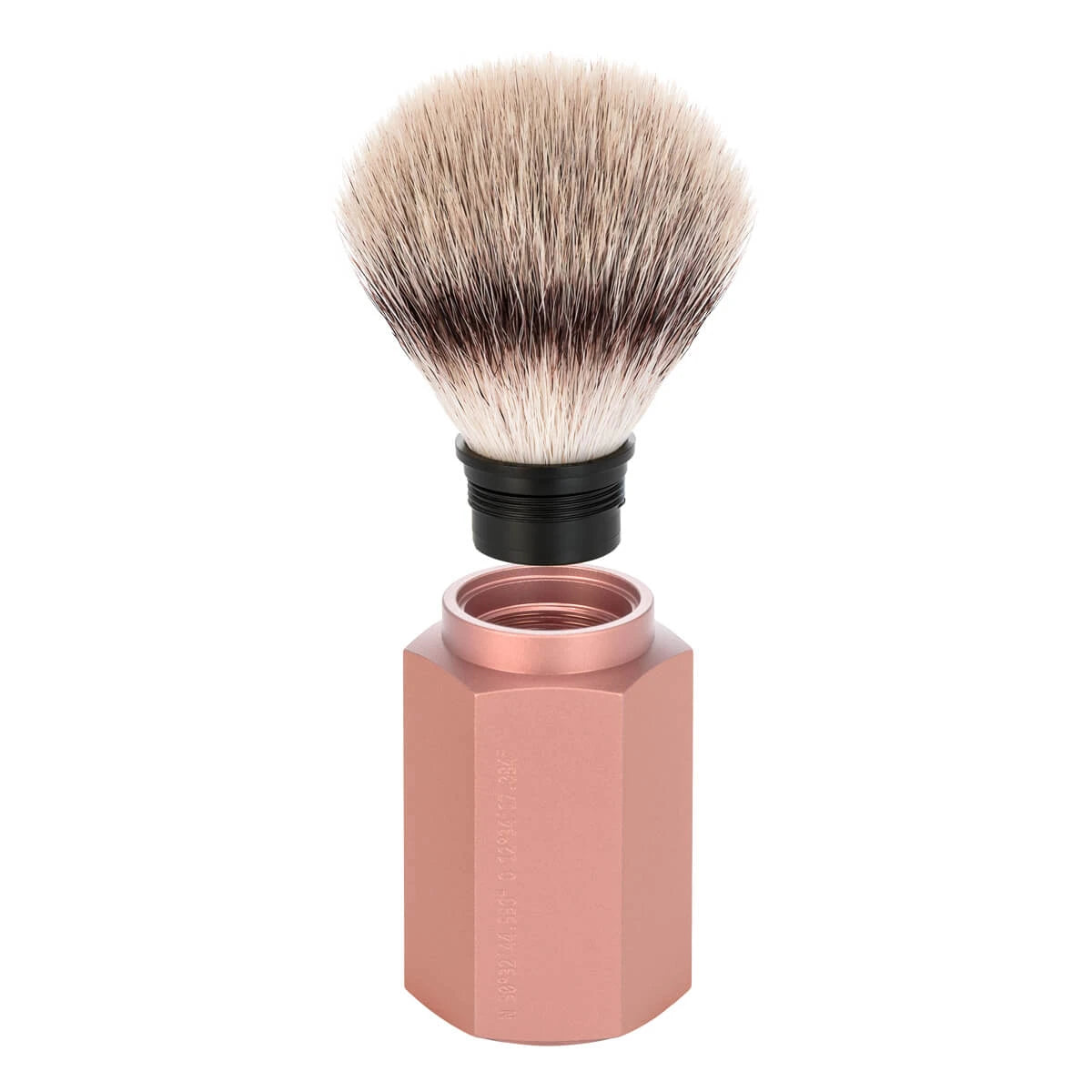 Mark Braun Silvertip Fibre® shaving brush, 21 mm, Hexagon, Aluminum Sunrise