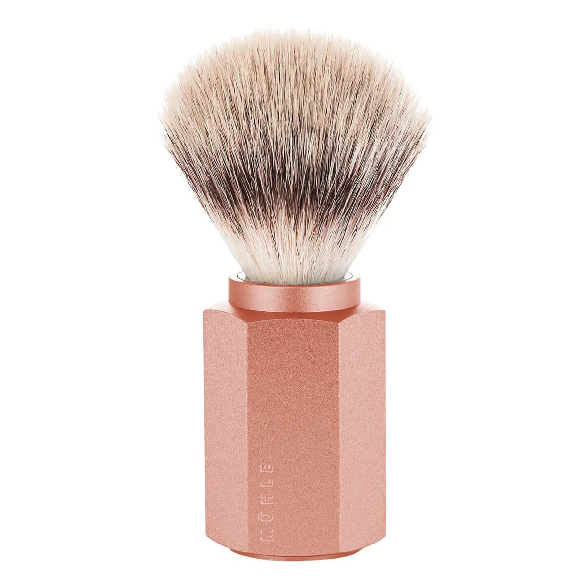 Mark Braun Silvertip Fibre® shaving brush, 21 mm, Hexagon, Aluminum Sunrise