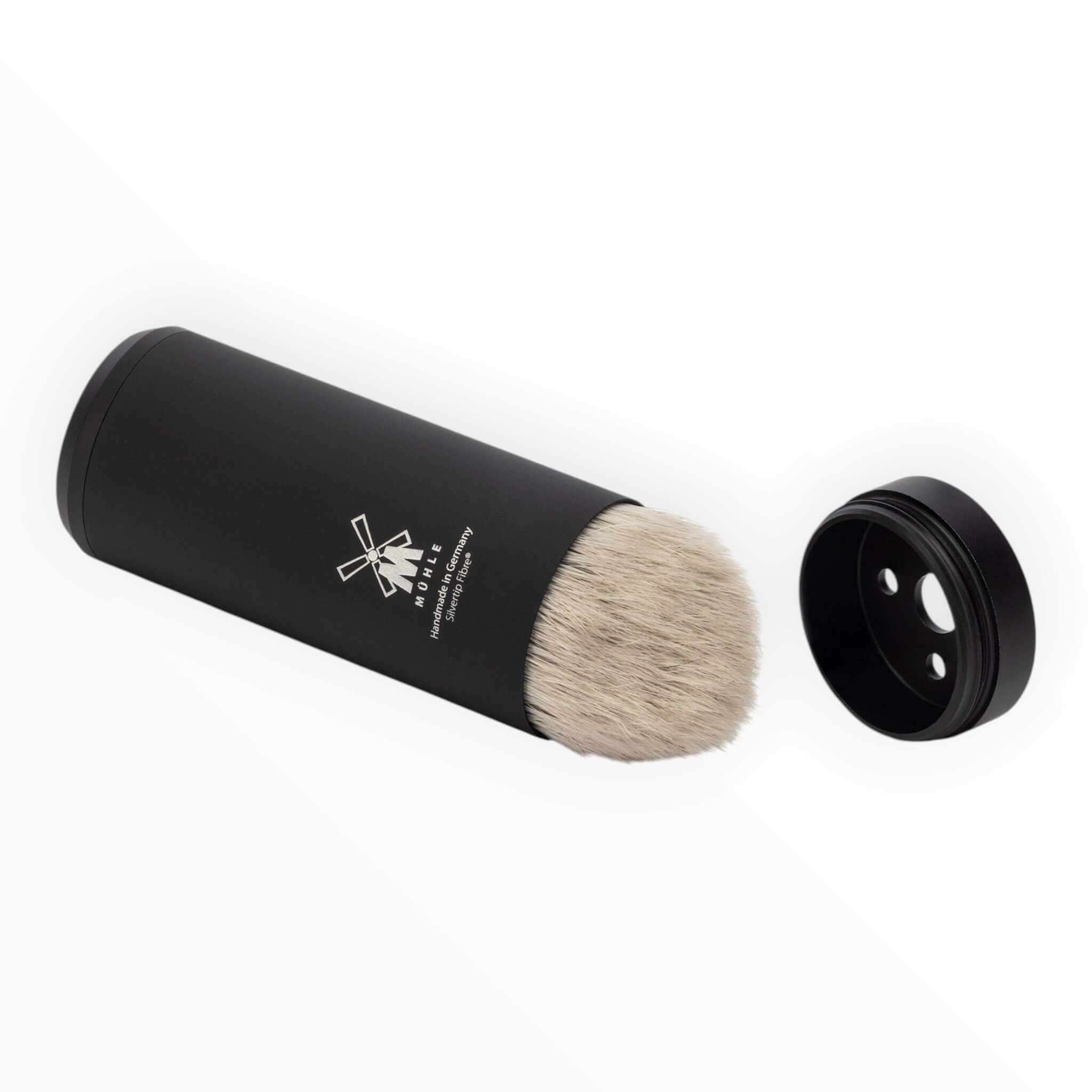 Travel brush Silvertip Fibre®, 21 mm, Matte black