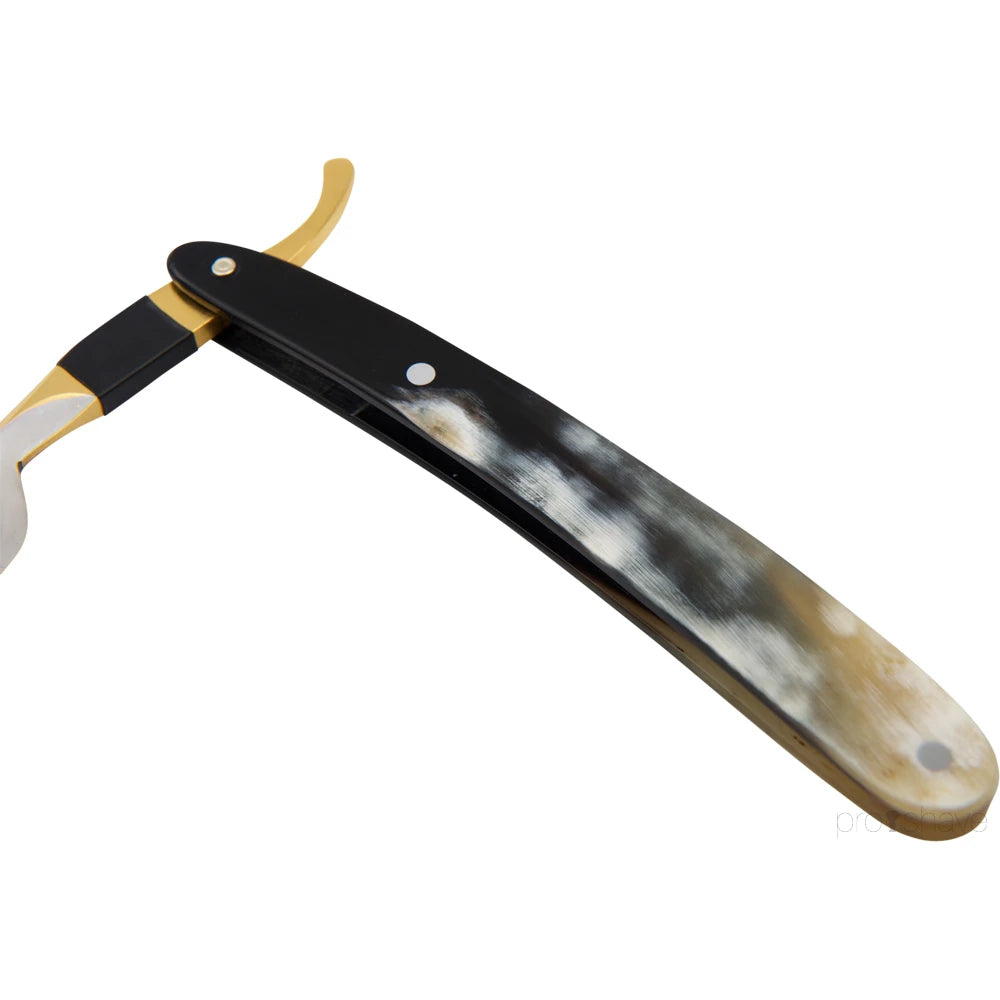 Straight Razor 5/8, Spanish point, Bergischer Löwe, Buffalo horn