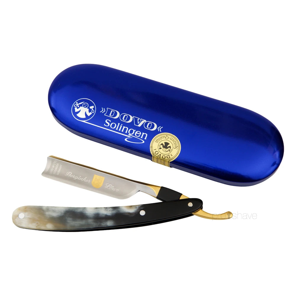 Straight Razor 5/8, Spanish point, Bergischer Löwe, Buffalo horn