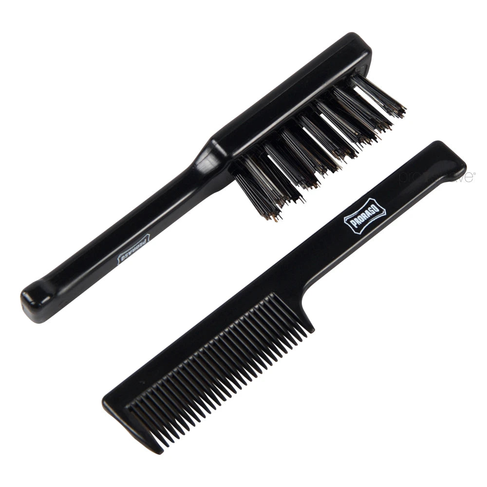 Old Style Beard Brush and Comb Set