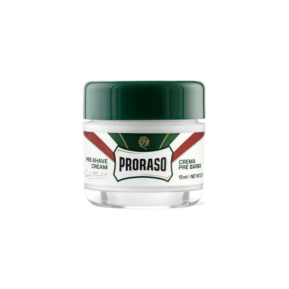 Preshave Cream - Refresh, Eucalyptus & Menthol, Travel size 15 ml.