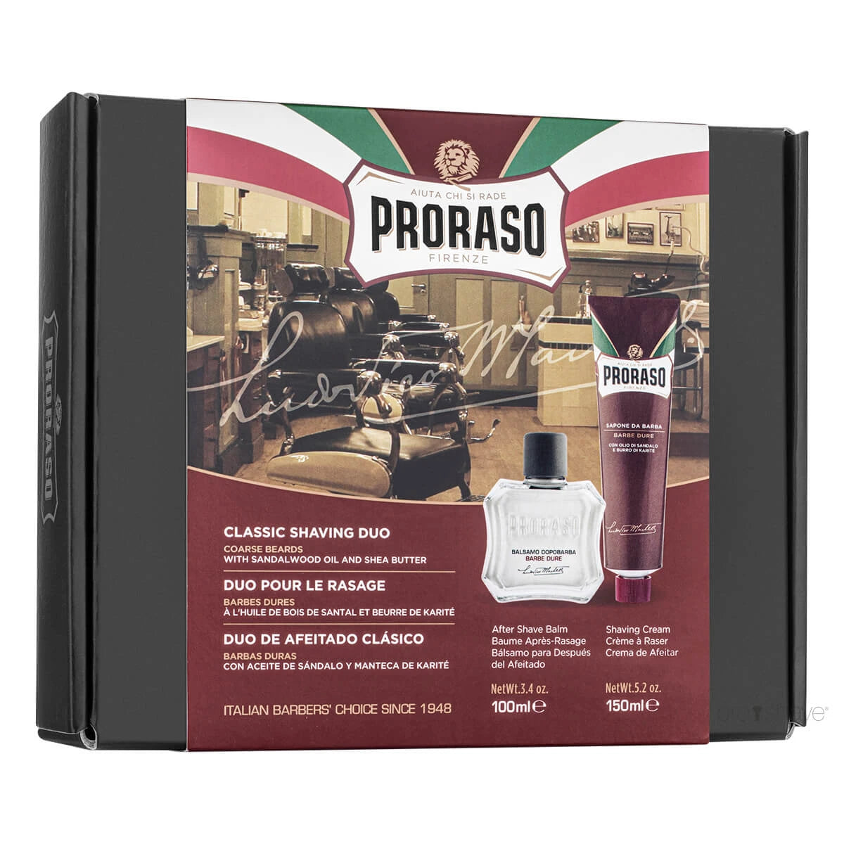 Gift Box, Duo Pack, Shaving Cream & Aftershave Balm, Nourishing