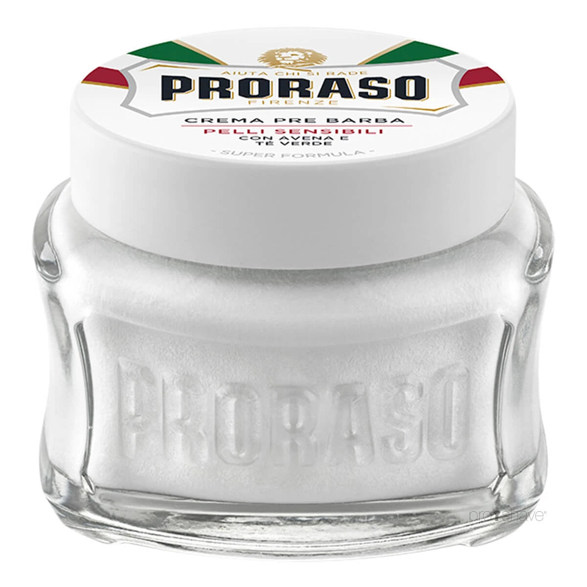 Preshave Cream - Sensitive, Green Tea & Oats, 100 ml.