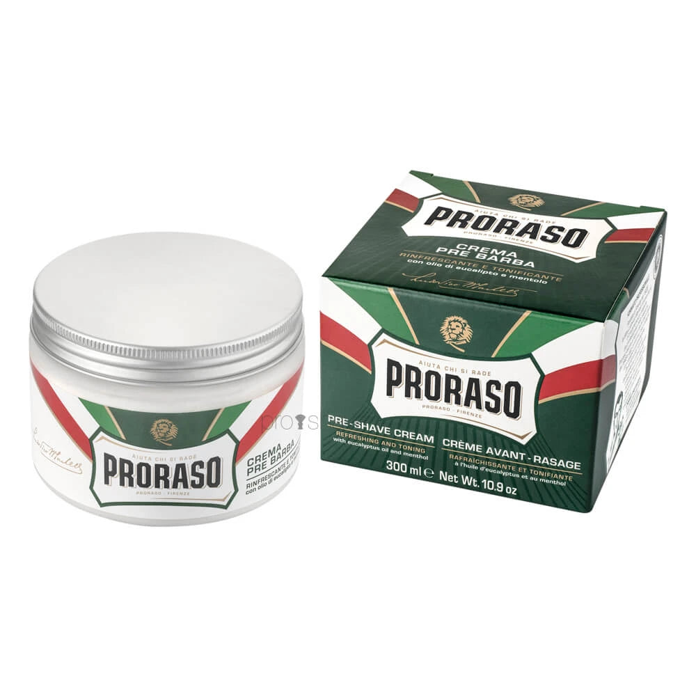 Preshave Cream - Refresh, Eucalyptus & Menthol, 300 ml (Salon)