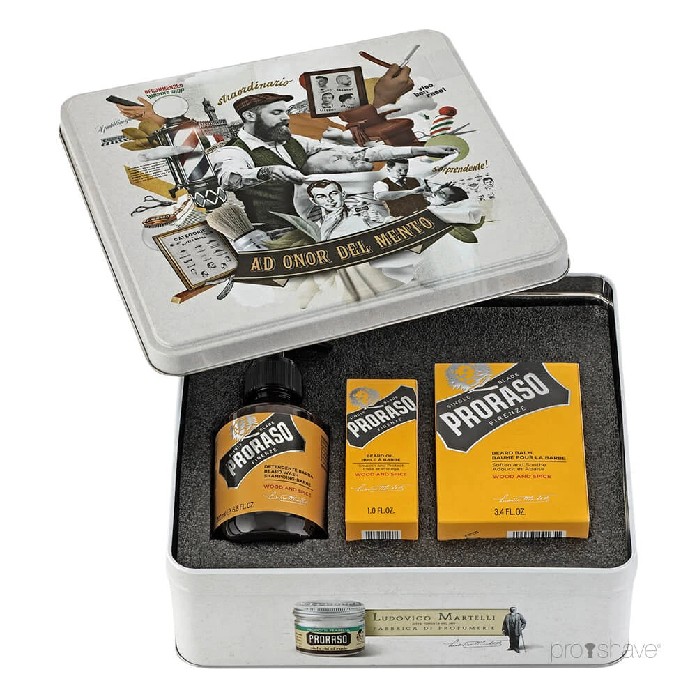 Beard care gift box, Wood & Spice
