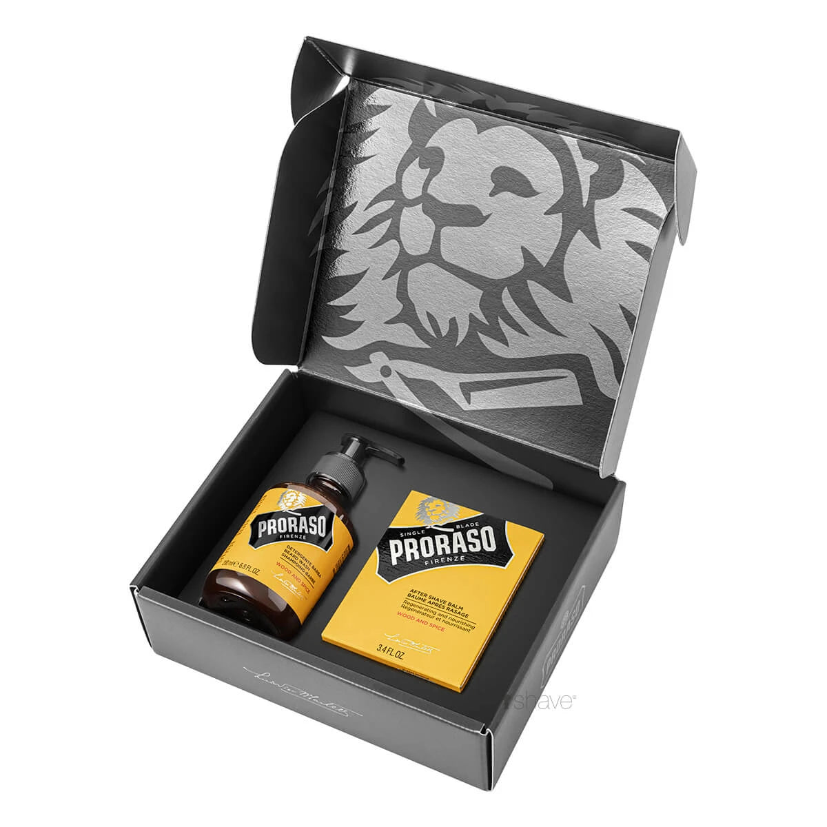 Gift box, Duo Pack, Beard Shampoo & Beard Balm, Wood & Spice