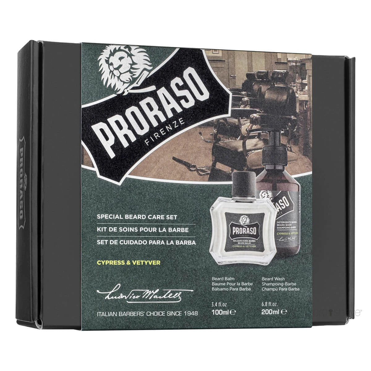 Gift Box, Duo Pack, Beard Shampoo & Beard Balm, Cypress & Vetiver