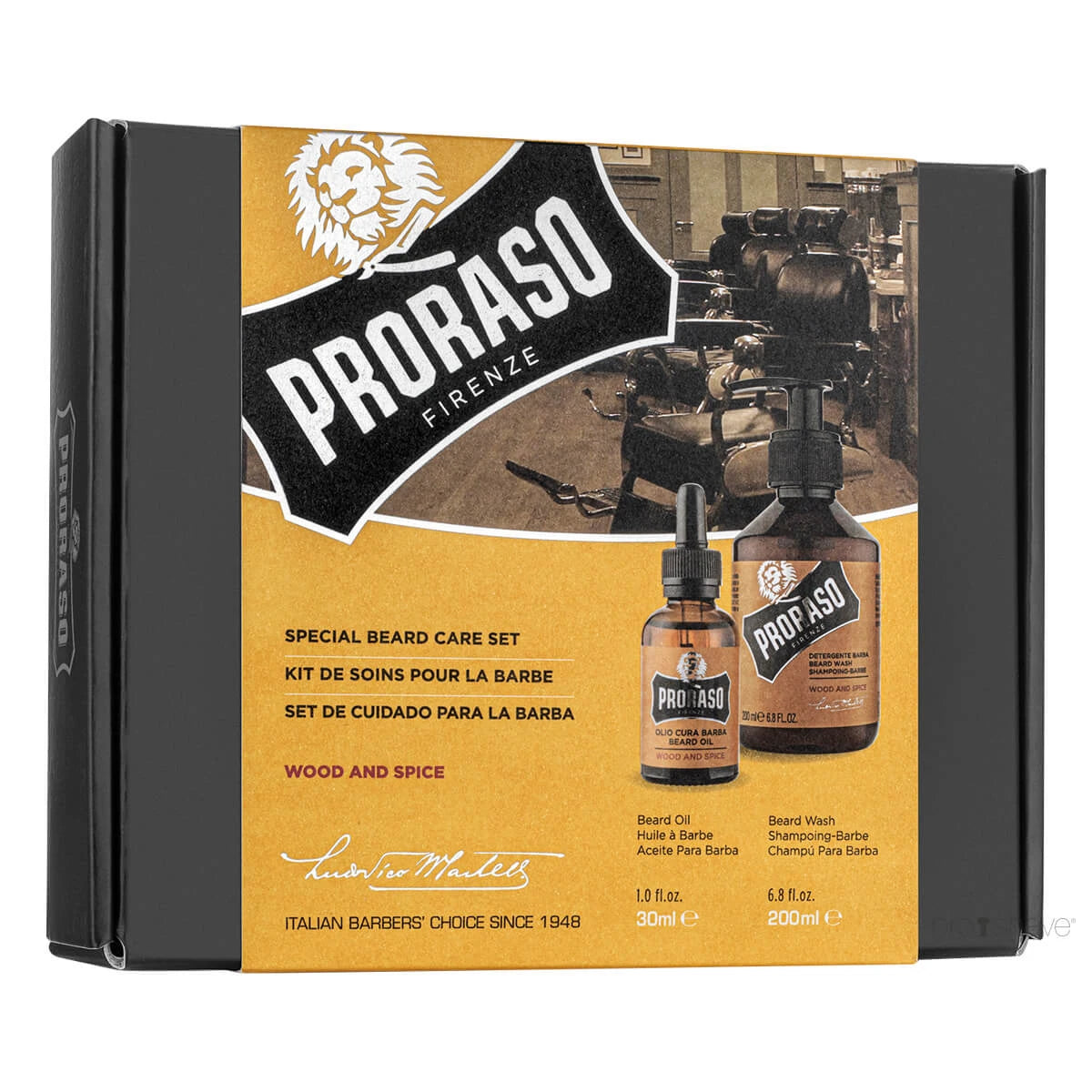 Gift box, Duo Pack, Beard Shampoo & Beard Oil, Wood & Spice