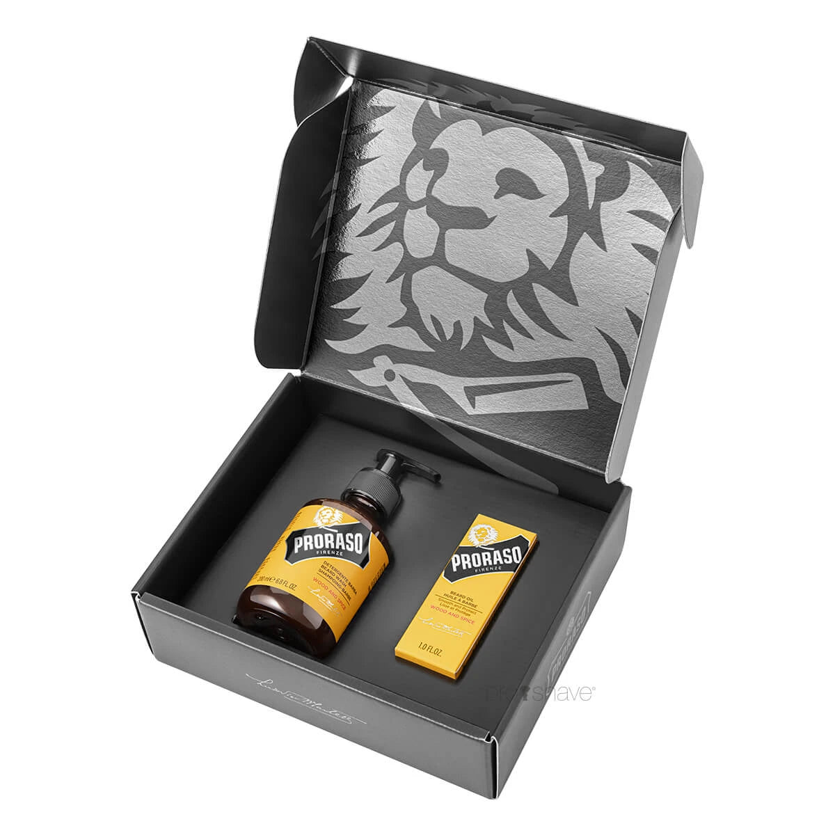 Gift box, Duo Pack, Beard Shampoo & Beard Oil, Wood & Spice