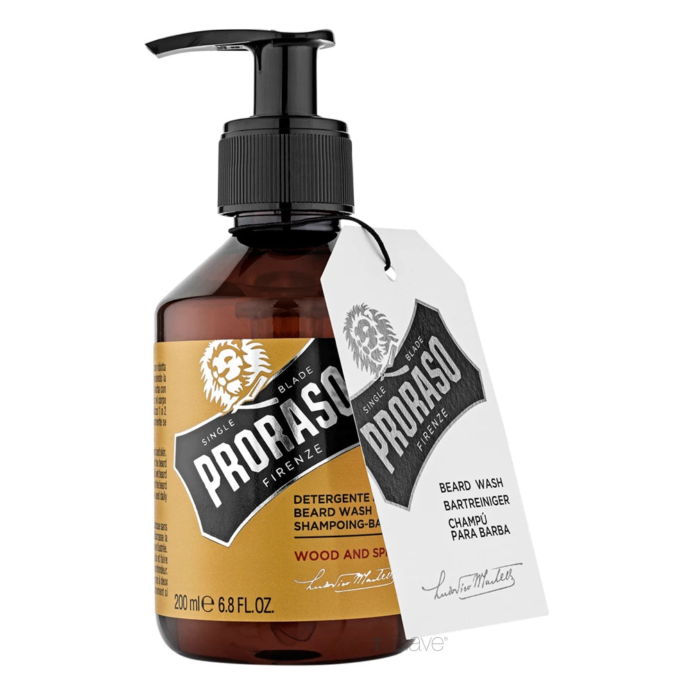 Beard Shampoo, Wood & Spice, 200 ml.