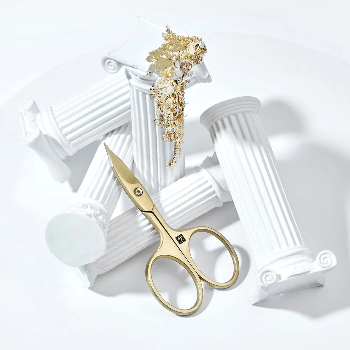 2-in-1 Nail and Cuticle Scissors, Gold