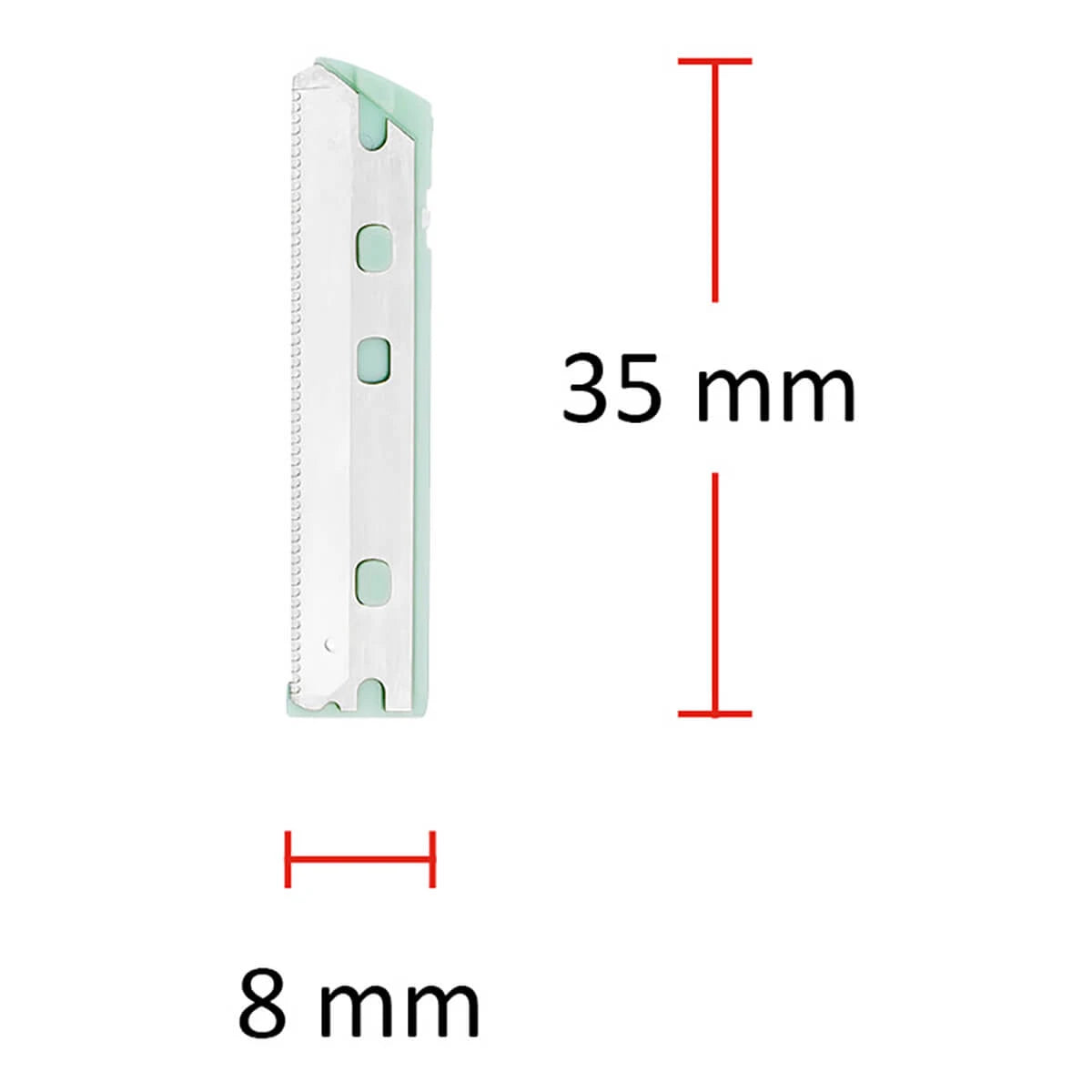 Refill for Facial Razor, Eyebrow Scraper, 4 pcs.