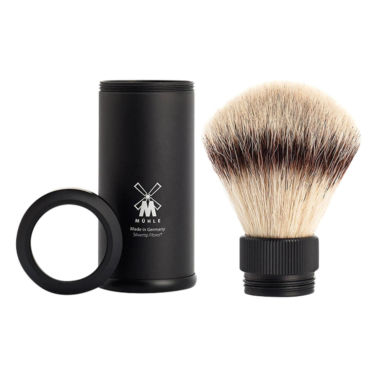 Travel brush Silvertip Fibre®, 21 mm, Matte black