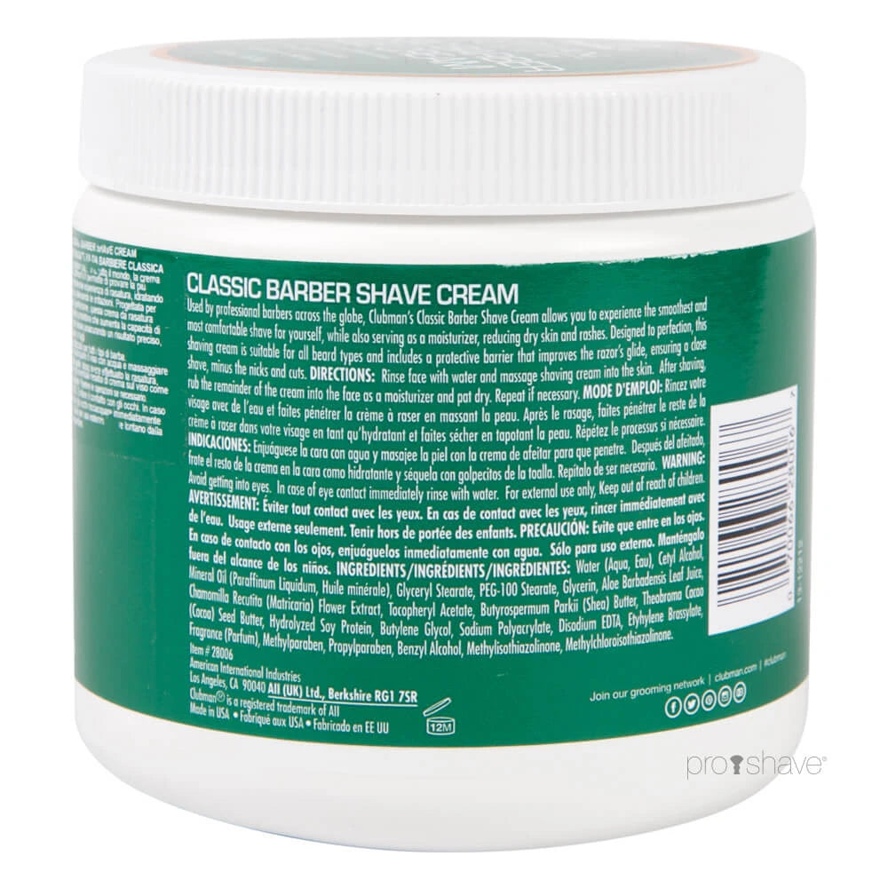 Shaving cream, 453 ml.