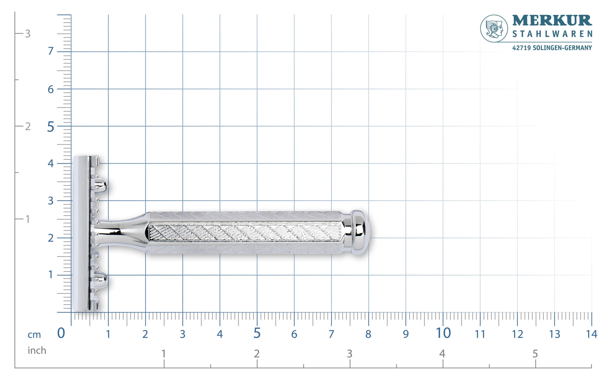 41C Safety Razor, Open comb, Chrome
