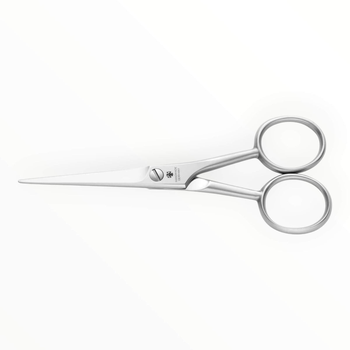 Beard & Grooming Set with wooden scissors and comb, Black leather