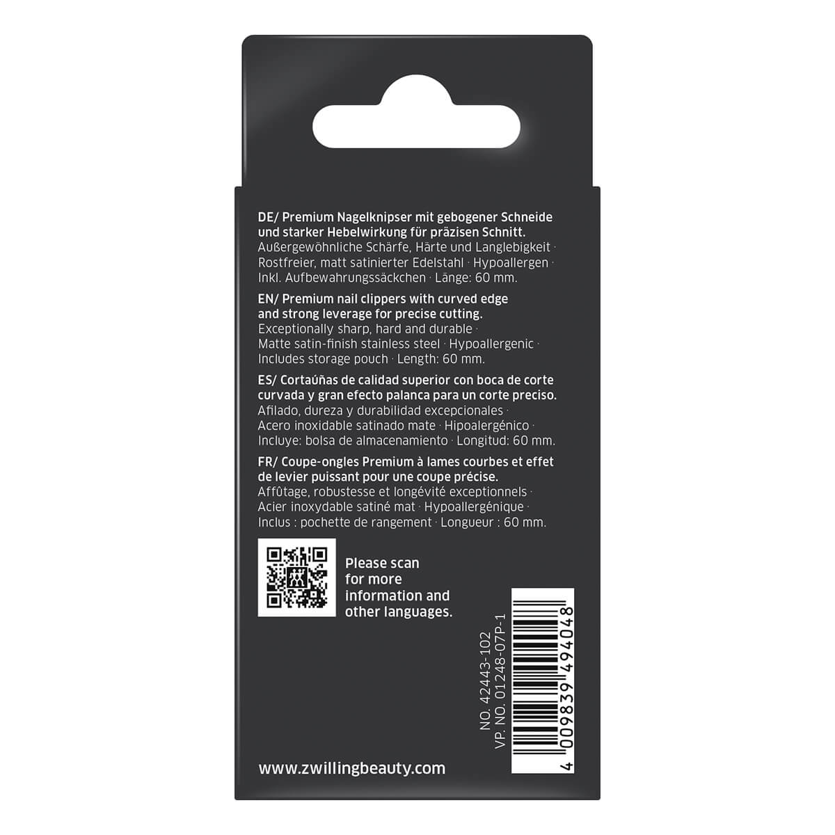 Nail clippers, Small, Matt, 6 cm.