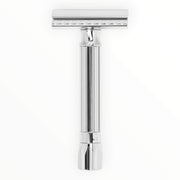 Progress Adjustable Safety Razor, Metal Knob, Chrome
