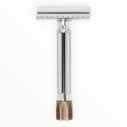 Progress Adjustable Safety Razor, Antique Knob, Chrome