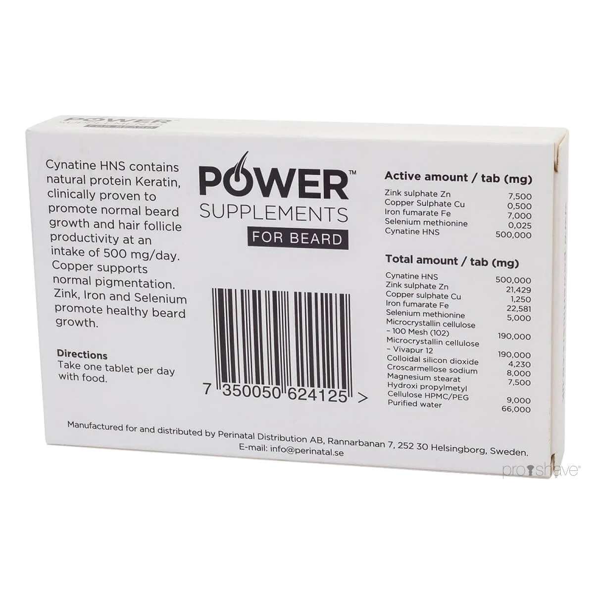 Supplements for Beard, 500 mg, 30 pcs.