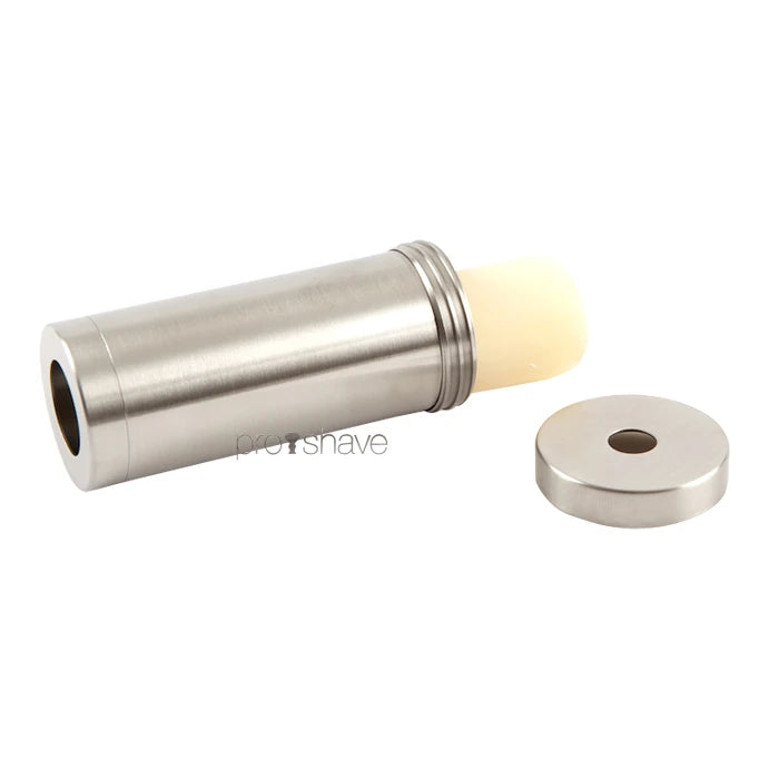 Shaving soap in steel tube with screw cap, Stainless steel, 50 gr.