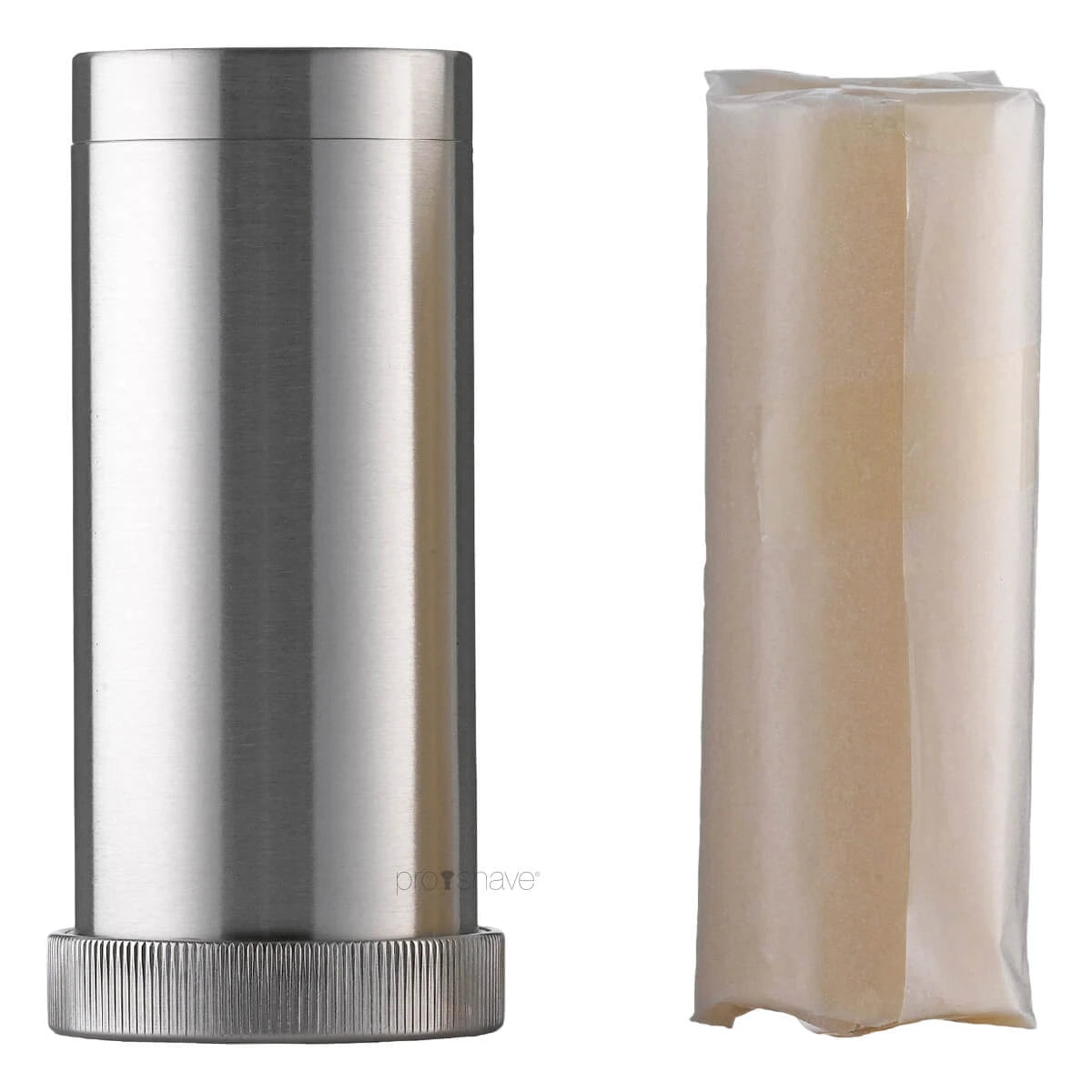 Shaving soap in steel tube with screw cap, Stainless steel, 50 gr.