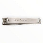Nail Clippers in Leather Case, Stainless Steel, 8 cm.