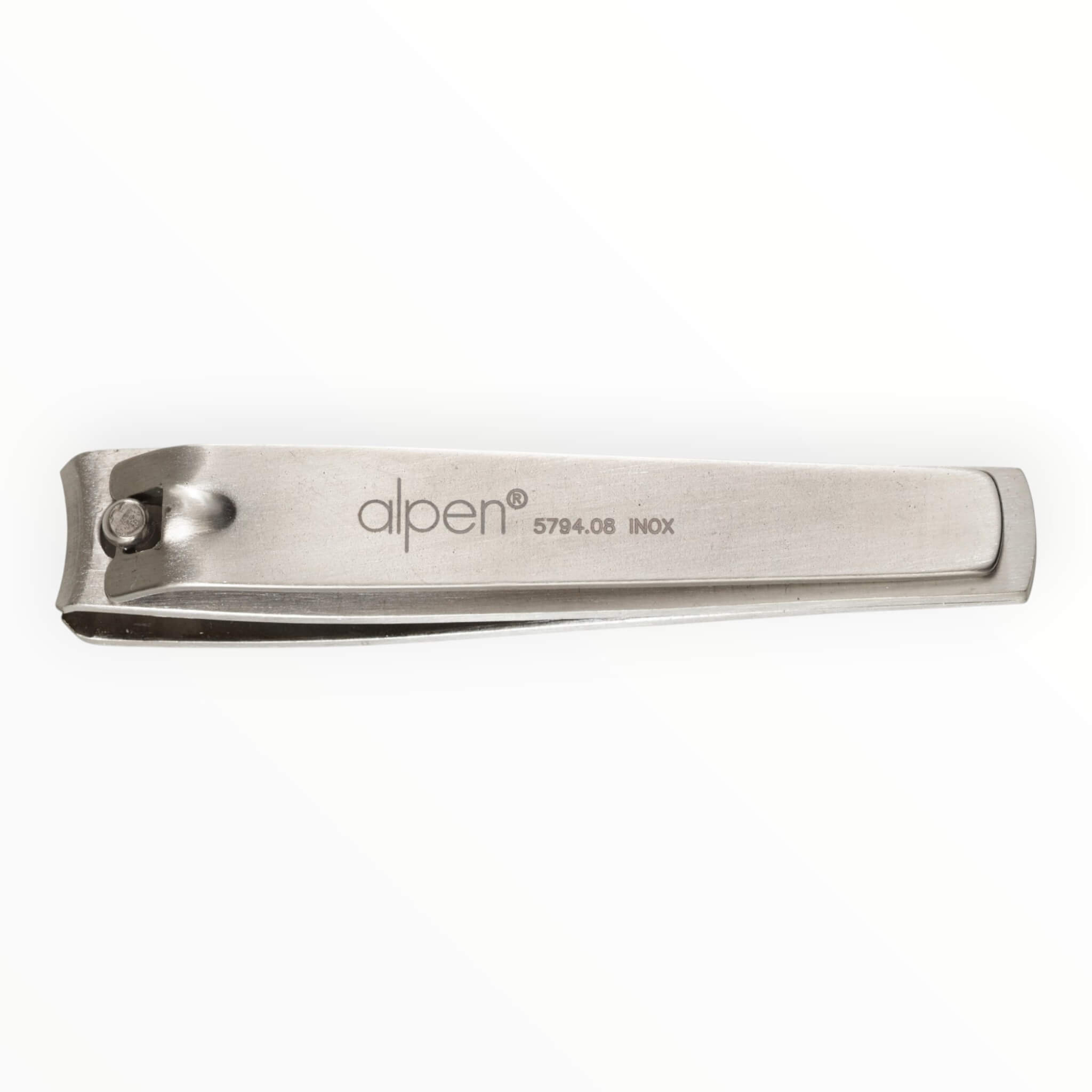 Nail Clippers in Leather Case, Stainless Steel, 8 cm.