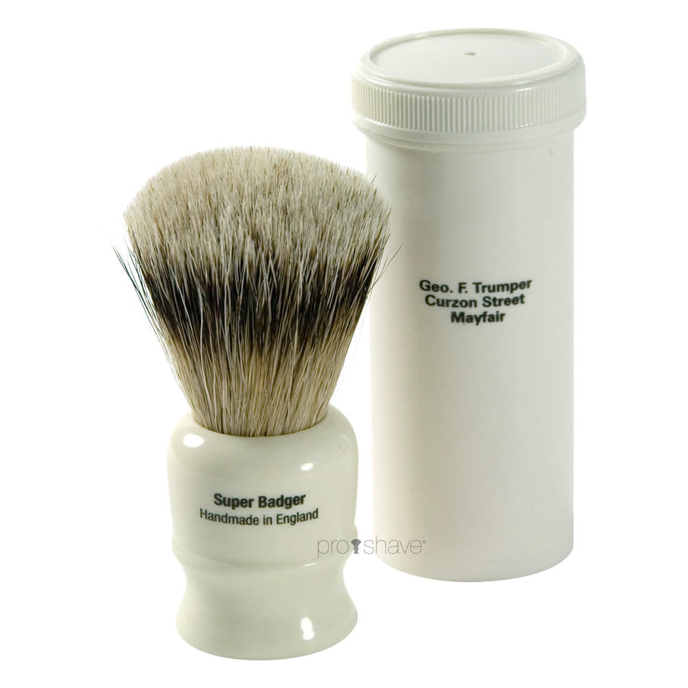 Travel shaving brush, Super Badger, Ivory