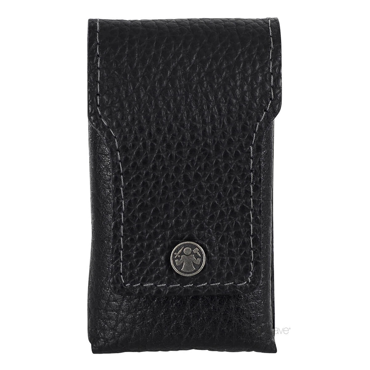 Grooming Set with Clippers & Nail Clippers, Black Leather