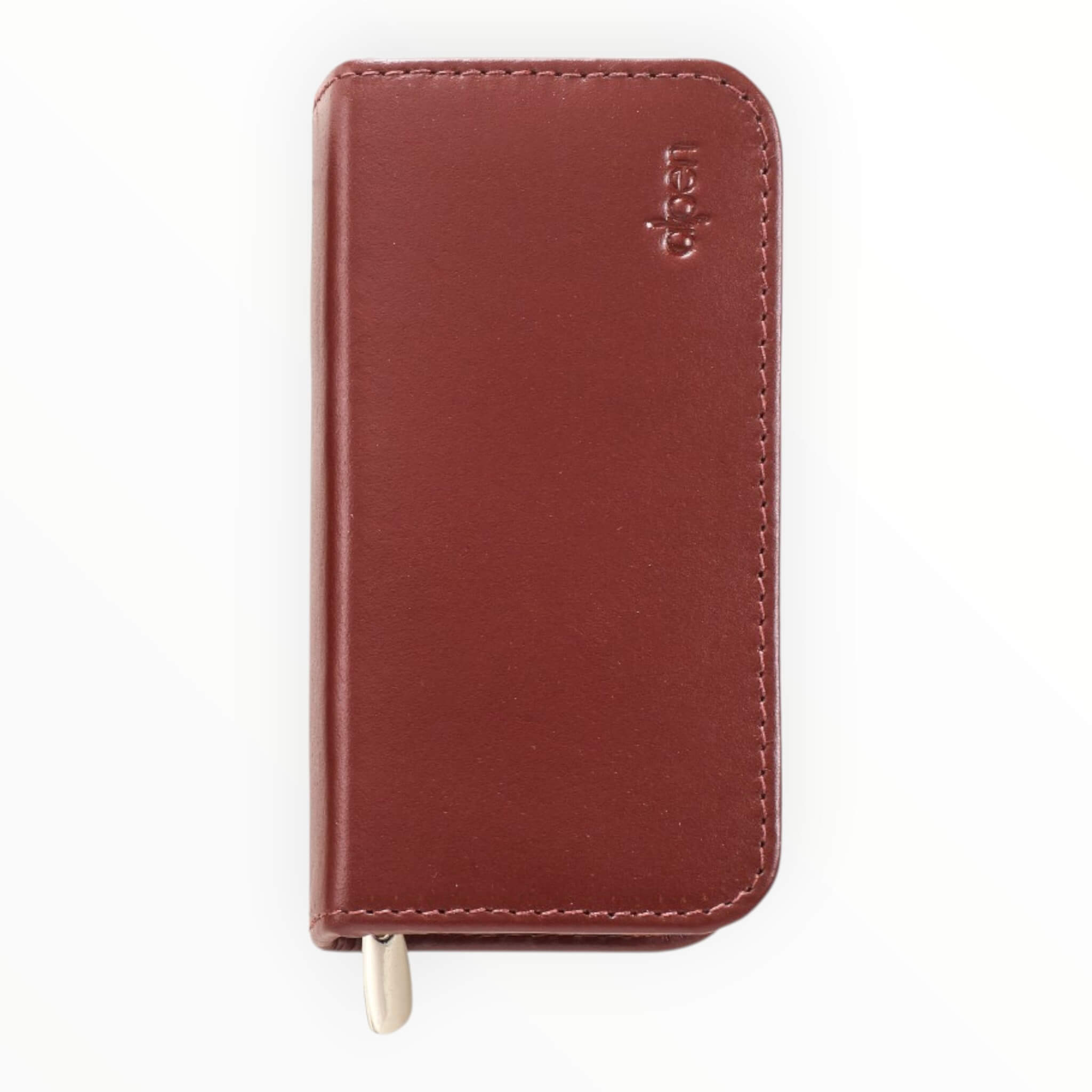 Manicure Set no. 6820, 4 pieces, Brown Leather Case