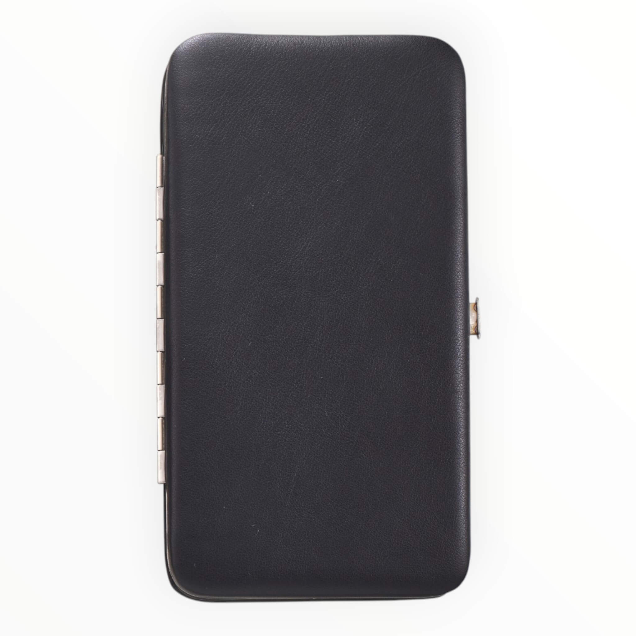 Manicure Set no. 6865, 8 pieces, Black Leather Case