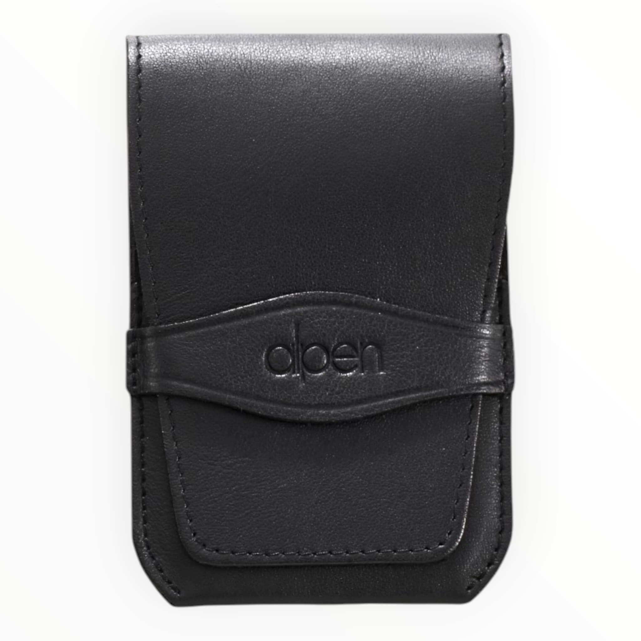 Manicure Set no. 6874, 5 pieces, Black Leather Case