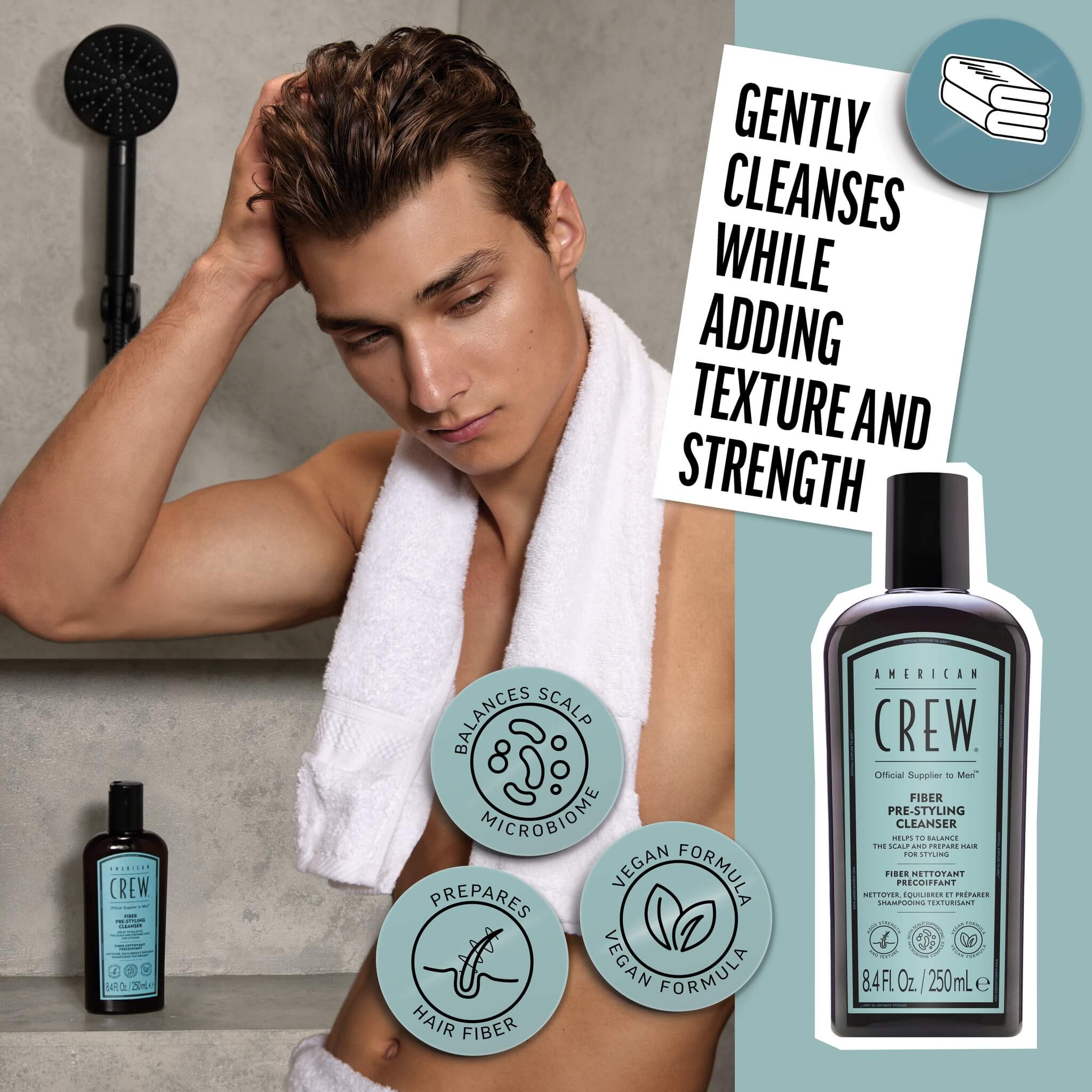 Fiber Pre-Styling Cleanser, 250 ml.