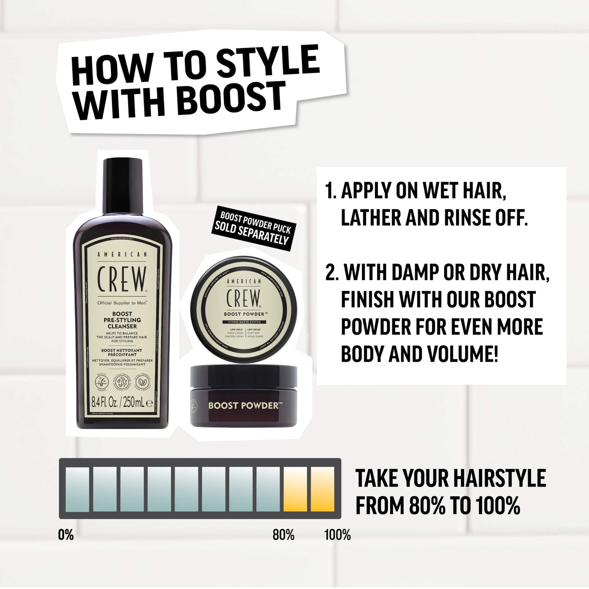 Boost Pre-Styling Cleanser, 250 ml.