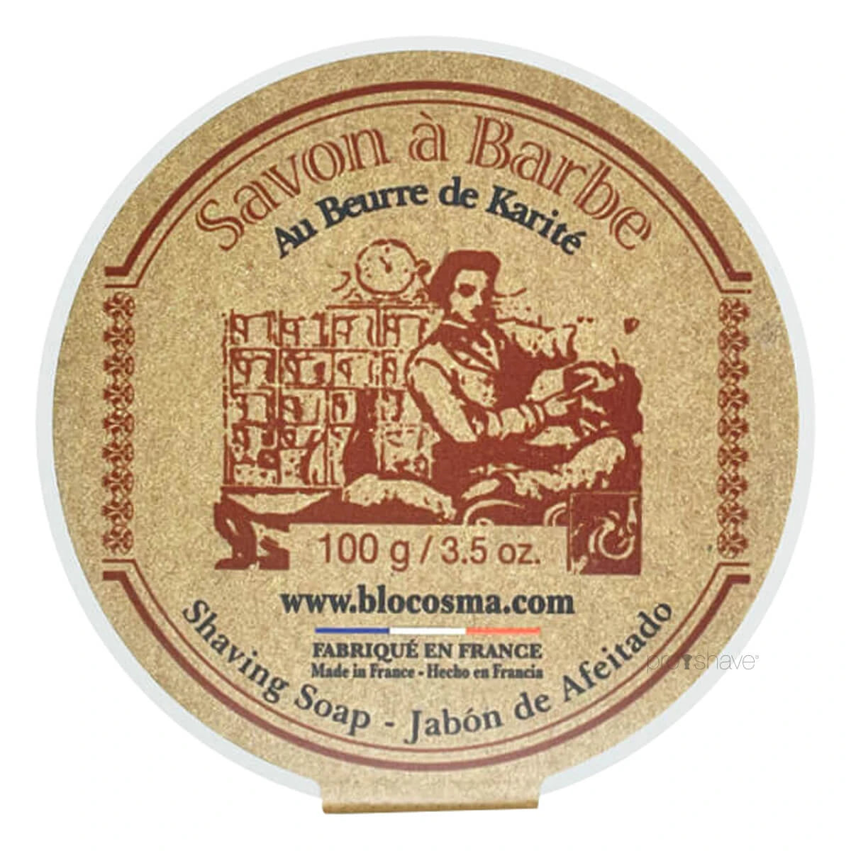 Shaving soap in plastic bowl, 100 gr.