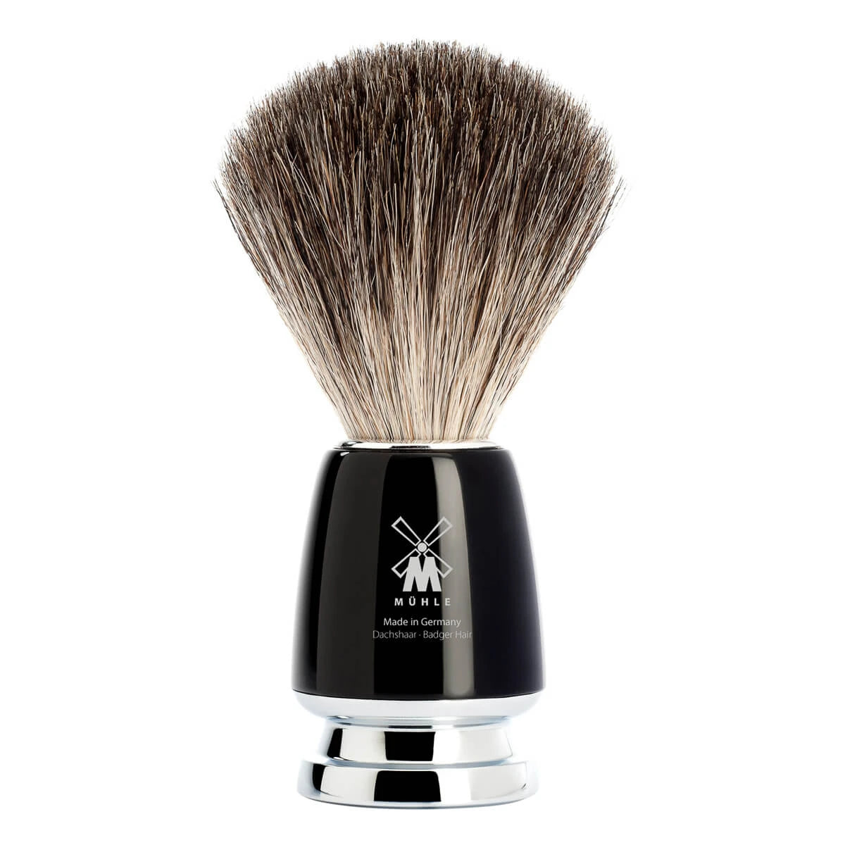 Pure Badger Shaving Brush, 21 mm, Rytmo, Black Resin