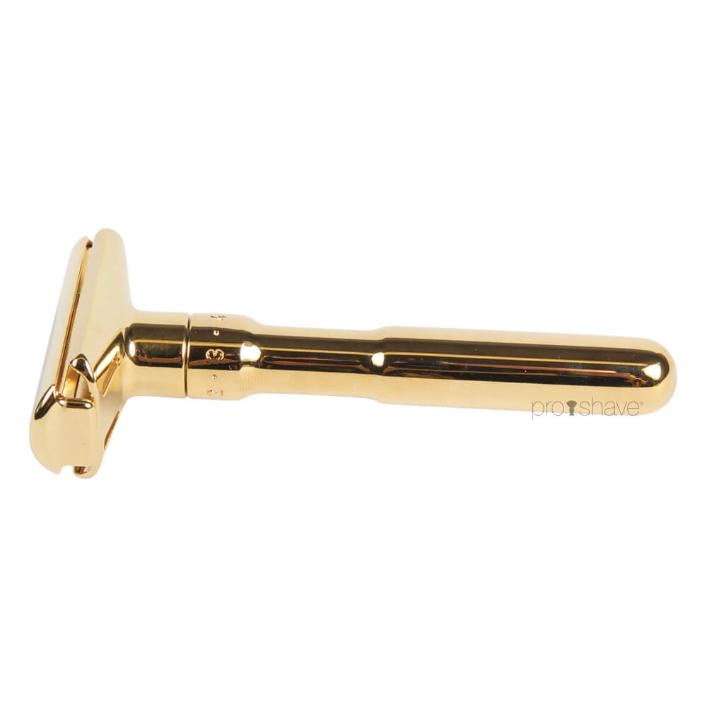 Futur Adjustable DE razor, Gold