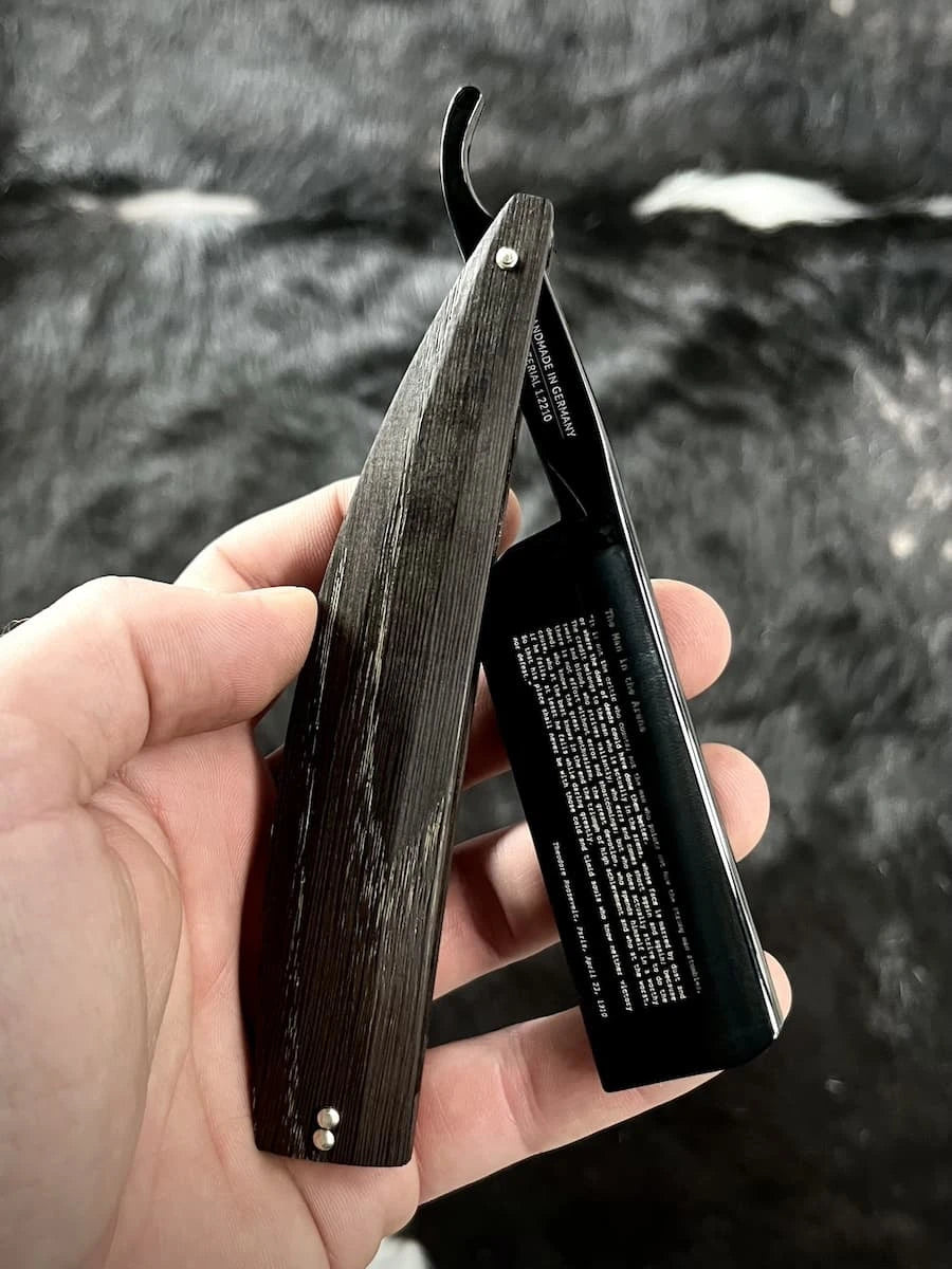 Straight Razor 8/8, Straight point, Arena, Smoked Oak